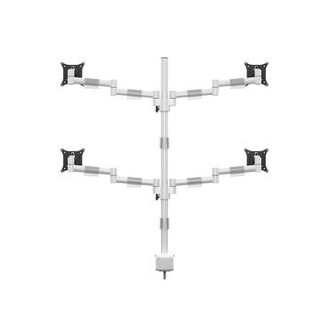 Multibrackets M VESA Deskmount Officeline Quad B2B monteringssats - f&ouml;r 4 LCD-bildsk&auml;rmar - vit
