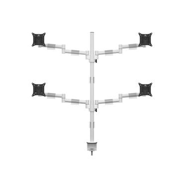 Multibrackets M VESA Deskmount Officeline Quad B2B monteringssats - f&ouml;r 4 LCD-bildsk&auml;rmar - vit