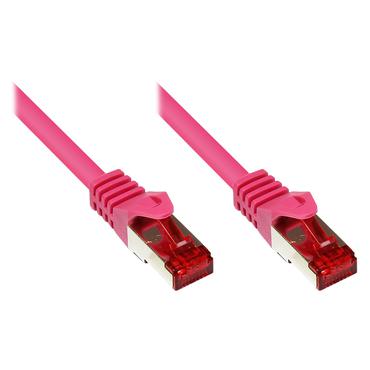Alcasa 2m Cat6 S/FTP netv&aelig;rkskabel Magenta S/FTP (S-STP)