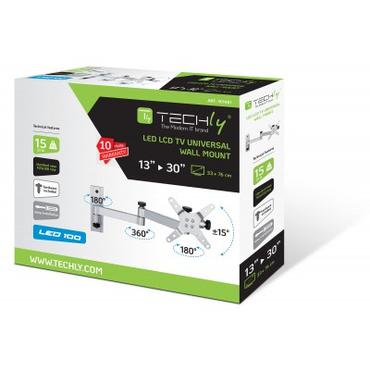 Techly 301481 tv-beslag 76,2 cm (30") Sølv
