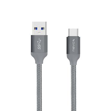nevox 1480 USB-kabel USB 3.2 Gen 2 (3.1 Gen 2) 2 m USB A USB C Gr&aring;