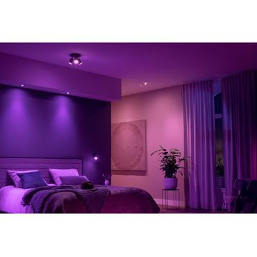Philips Hue White&Col. Amb. Fugato Spot 3flg schwarz 3x4.2W