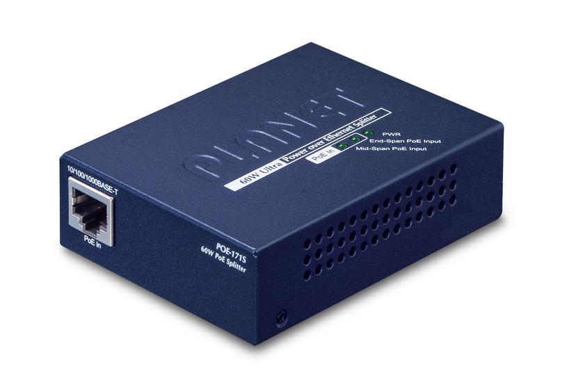 PLANET POE-171S netværks-splitter Blå Strøm over Ethernet (PoE)