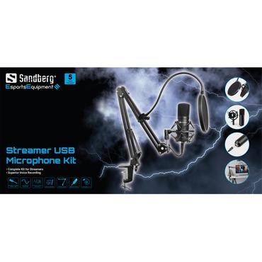 Sandberg Streamer USB Microphone Kit - mikrofon