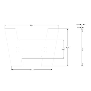 Multibrackets M Motorized Floorbase elektrisk elevator - for LCD TV/kamera - sort