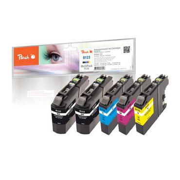 Peach PI500-86 bl&aelig;kpatron Sort, Bl&aring;, Magenta, Gul