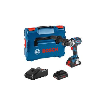 Bosch Professional GSR 18V 110 C batteridriven skruvdragare 18 V 4,0 Ah Li-Ion med v&auml;ska, inklusive 2:a batteriet (06019G010A).