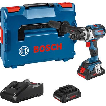Bosch Professional GSR 18V 110 C batteridriven skruvdragare 18 V 4,0 Ah Li-Ion med v&auml;ska, inklusive 2:a batteriet (06019G010A).