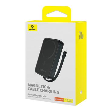 Baseus Magnetic Mini 10000 mAh Trådløs opladning Sort