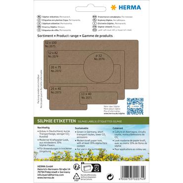 HERMA  B&Atilde;&frac14;ropackung Vielzwecketiketten Silphie 52x82mm