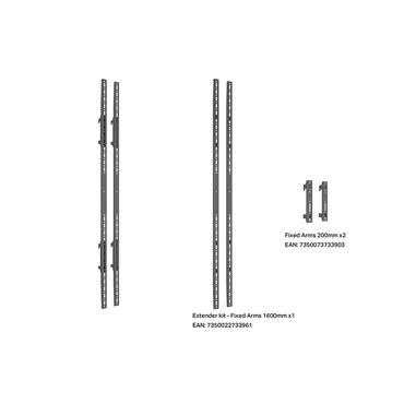 Multibrackets M Small konsol - Ultrasmal - svart
