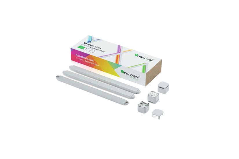 Nanoleaf Lines 60 Degrees Expansion Pack - tr&aring;dl&ouml;s belysningsupps&auml;ttning - LED x 3 - 2 W - RGBW-lampa - 1200-6500 K - slinga