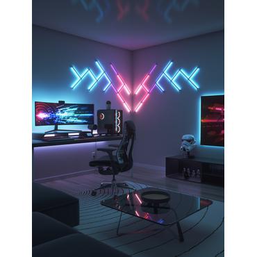 Nanoleaf Lines 60 Degrees Expansion Pack - tr&aring;dl&ouml;s belysningsupps&auml;ttning - LED x 3 - 2 W - RGBW-lampa - 1200-6500 K - slinga