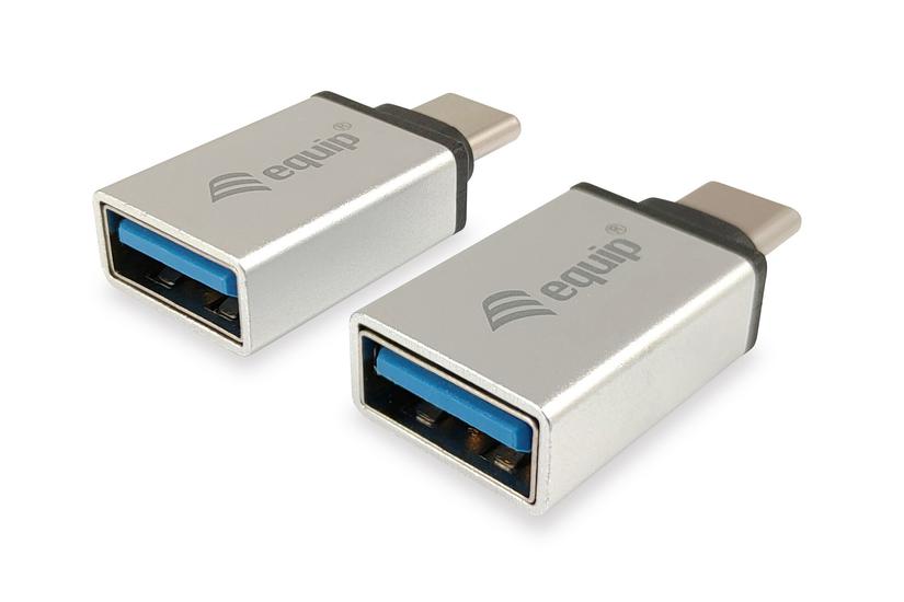 Equip 133473 kabel k&oslash;nsskifter USB Type C USB Type A S&oslash;lv