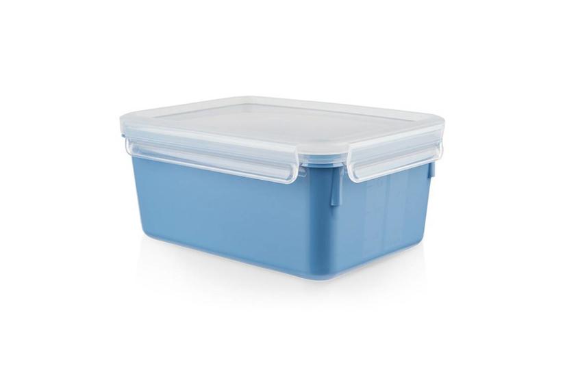 CLIP & CLOSE Color Frischhaltedose 2,2 Liter (blau/transparent, rechteckig, mit Deckel)