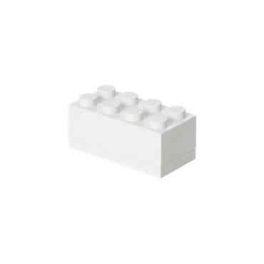 LEGO Mini Box 8 - Madopbevaringsbeholder - terning - hvid