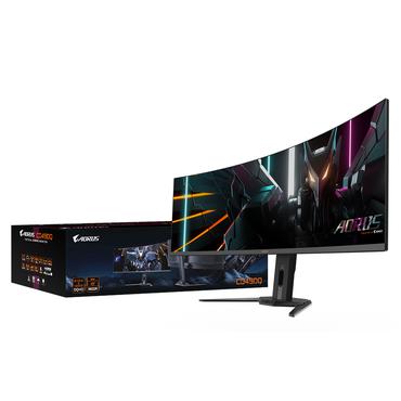 AORUS CO49DQ sk&auml;rm - Kant-LED - 49" - AMD FreeSync Premium Pro - 0,03ms - Dual Quad HD 5120x1440 vid 144Hz