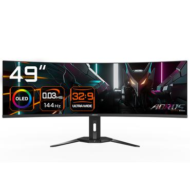 AORUS CO49DQ sk&auml;rm - Kant-LED - 49" - AMD FreeSync Premium Pro - 0,03ms - Dual Quad HD 5120x1440 vid 144Hz