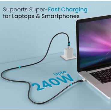 Equip Kabel USB-C 3.0 -> C  St/St 1.00m 5A 4K/60Hz 20Gbps sw