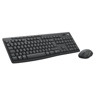 Logitech MK370 Combo for Business - sats med tangentbord och mus - AZERTY - fransk - grafit Inmatningsenhet