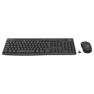 Logitech MK370 Combo for Business - sats med tangentbord och mus - AZERTY - fransk - grafit Inmatningsenhet