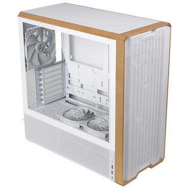 Lian Li Lancool LAN217W computeretui Midi Tower Hvid, Træ