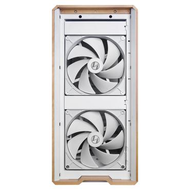 Lian Li Lancool LAN217W computeretui Midi Tower Hvid, Træ