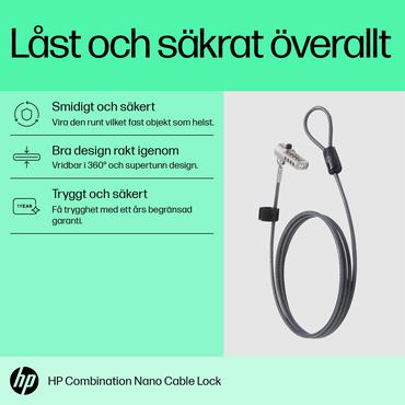 HP Nano Combination Lock - l&aring;s f&ouml;r s&auml;kerhetskabel