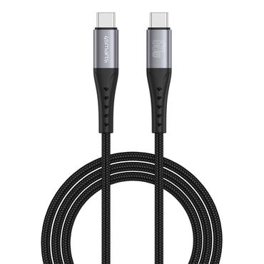 4smarts USB-C Kabel PrimeCord 60W 1.5m. schwarz