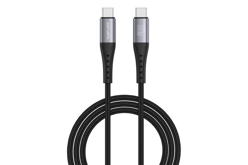 4smarts USB-C Kabel PrimeCord 60W 1.5m. schwarz
