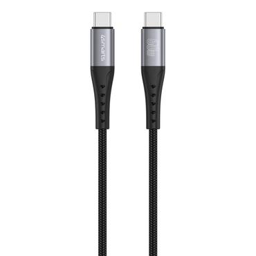 4smarts USB-C Kabel PrimeCord 60W 1.5m. schwarz