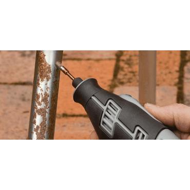 Dremel 532 - tr&aring;dhjulsb&oslash;rste - for aluminium, metalr&oslash;r, rustfrit st&aring;l, plademetal, kobber, s&oslash;lv, guld, st&oslash;bejern, bl&oslash;dt metal, messing, h&aelig;rdet st&aring;l (pakke med 3)