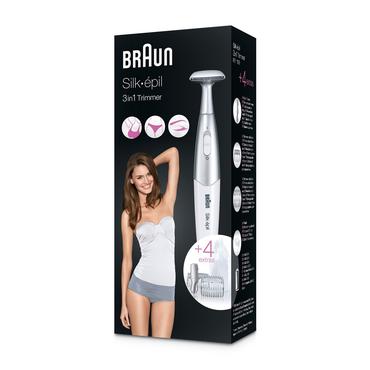 Braun Silk-&eacute;pil FG 1100 S&oslash;lv, Hvid