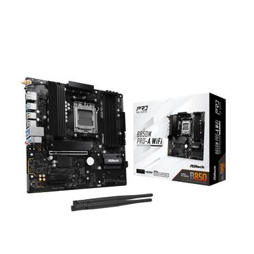 ASRock B850M Pro-A WiFi Moderkort - AM5, DDR5 8000MHz, PCIe 5.0