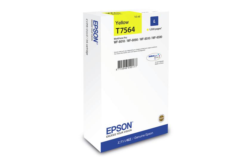 Epson T7564 - L st&oslash;rrelse - gul - original - bl&aelig;kpatron