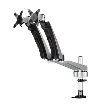 StarTech.com Desk Mount Dual Monitor Arm - Full Motion Articulating Arms - Premium Dual Monitor Stand - For up to 30" (19.8lb/9kg) VESA Mount Monitors - Tool-less Assembly - Steel & Aluminum monteringssats - fullst&auml;ndig r&ouml;relse - f&ouml;r LCD-display - svart, silver