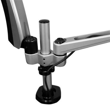 StarTech.com Desk Mount Dual Monitor Arm - Full Motion Articulating Arms - Premium Dual Monitor Stand - For up to 30" (19.8lb/9kg) VESA Mount Monitors - Tool-less Assembly - Steel & Aluminum monteringssats - fullst&auml;ndig r&ouml;relse - f&ouml;r LCD-display - svart, silver
