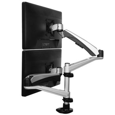 StarTech.com Desk Mount Dual Monitor Arm - Full Motion Articulating Arms - Premium Dual Monitor Stand - For up to 30" (19.8lb/9kg) VESA Mount Monitors - Tool-less Assembly - Steel & Aluminum monteringssats - fullst&auml;ndig r&ouml;relse - f&ouml;r LCD-display - svart, silver