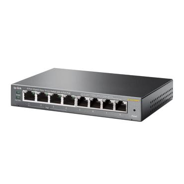 TP-Link TL-SG108PE Administreret L2 Gigabit Ethernet (10/100/1000) Strøm over Ethernet (PoE) Sort