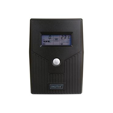 DIGITUS - UPS - linjeinteraktiv, LCD - 480 Watt - 800 VA - 9 Ah