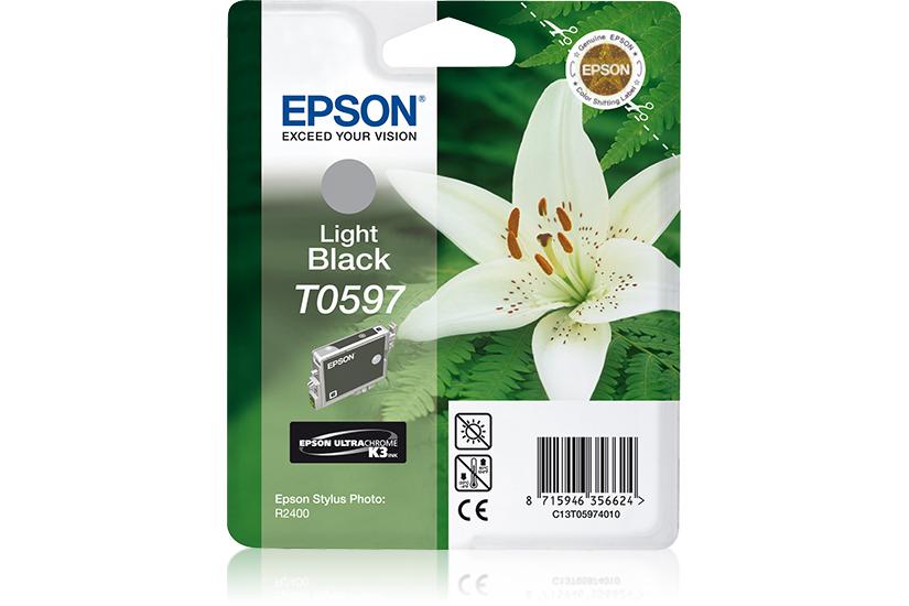 Epson T0597 - lys sort - original - bl&aelig;kpatron