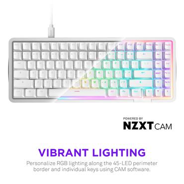 NZXT Function Elite - tangentbord TKL - QWERTZ - tysk - matt vit Inmatningsenhet