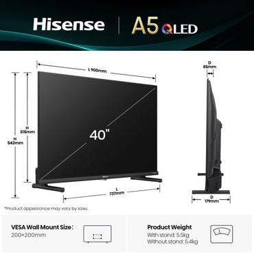 Hisense 40A5Q 102cm 40" Full HD QLED Smart TV Fernseher
