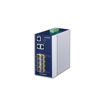 PLANET IGS-10080MFT netværksswitch Administreret Gigabit Ethernet (10/100/1000) Blå, Hvid
