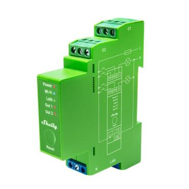 Shelly Pro Series 2PM - 802.11b/g/n, Bluetooth 4.2