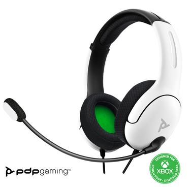 PDP LVL40 Wired Stereo Gaming Headset white