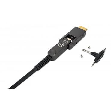 Manhattan 355544 HDMI-kabel 70 m HDMI Type A (Standard) HDMI Type D (Micro) Sort