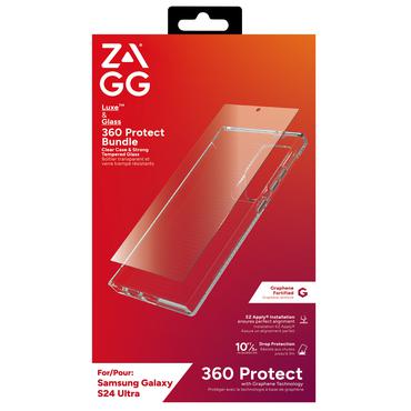 Zagg Luxe + Glass 360 - baksidesskydd f&ouml;r mobiltelefon