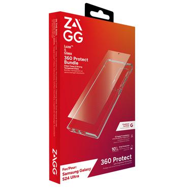 Zagg Luxe + Glass 360 - baksidesskydd f&ouml;r mobiltelefon