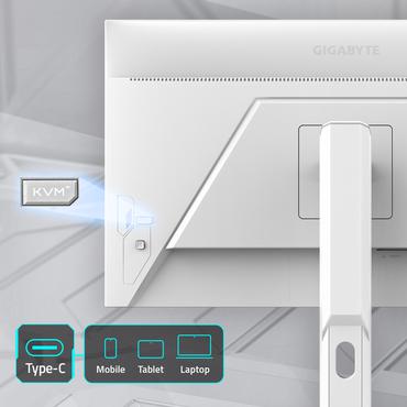 Gigabyte M27QA ICE skærm - Kantbelyst LED - 27" - AMD FreeSync, VESA Adaptive-Sync - SS IPS - 1ms